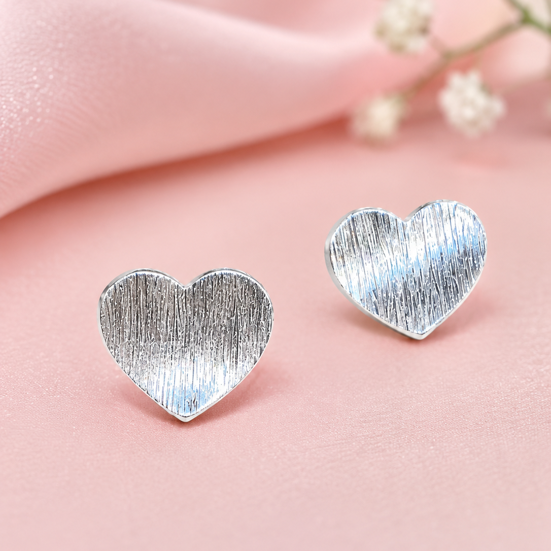 Heart Elegance 925 Silver Earrings
