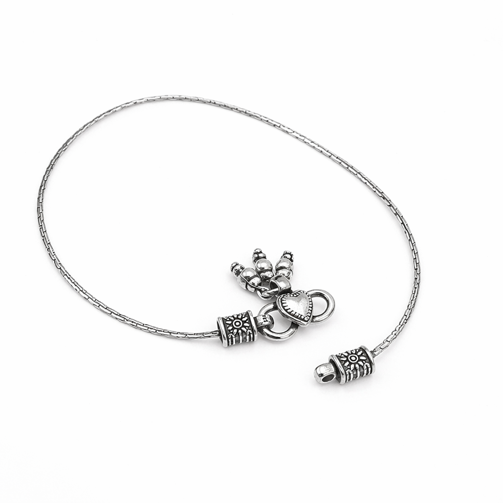 Silver Love Anklet
