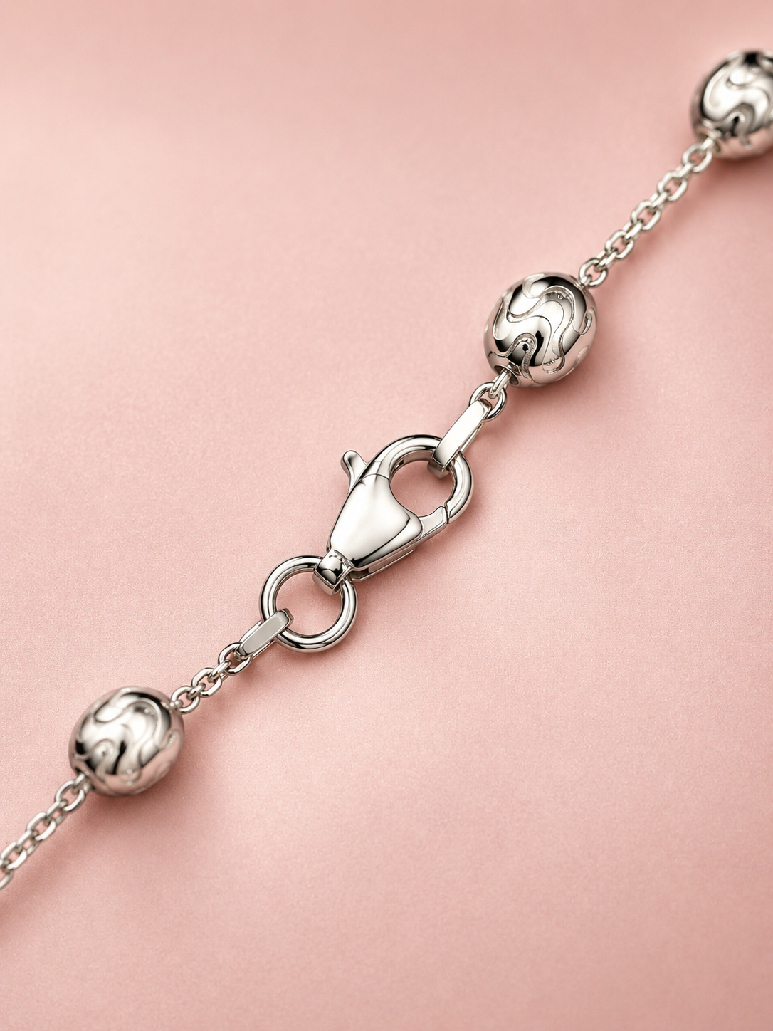Silver Ball Bead Chain Necklace