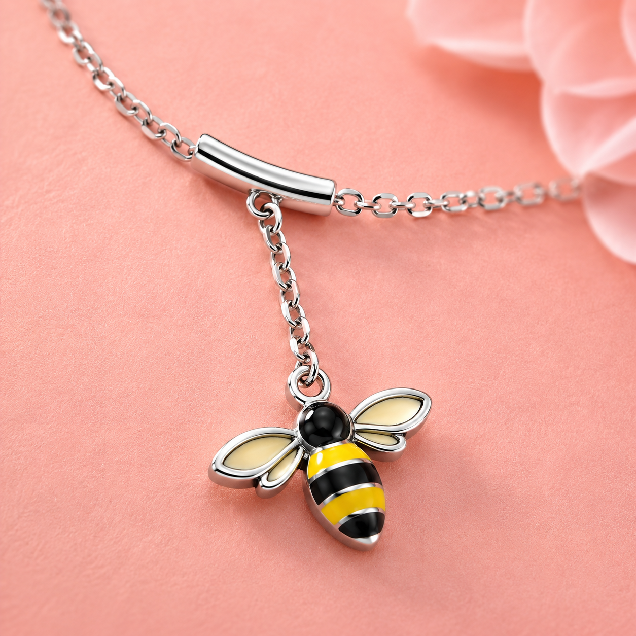 Buzzy Bee 925 Silver Anklet(Single)