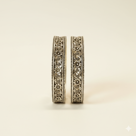 Zaariya Floral Kada Pair (Size 2'4)