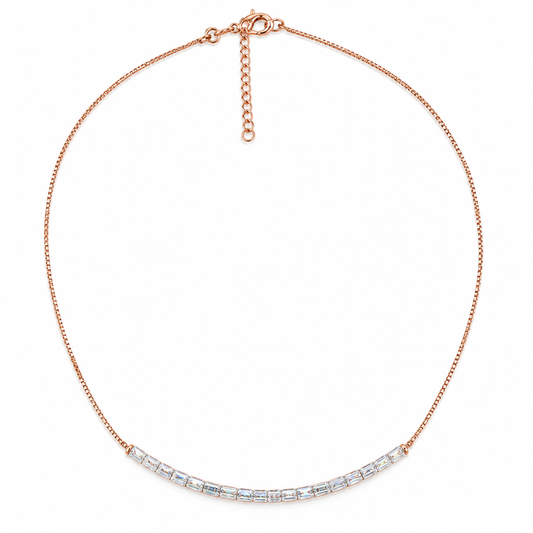 Celestial Bar 925 Silver Necklace Taravya