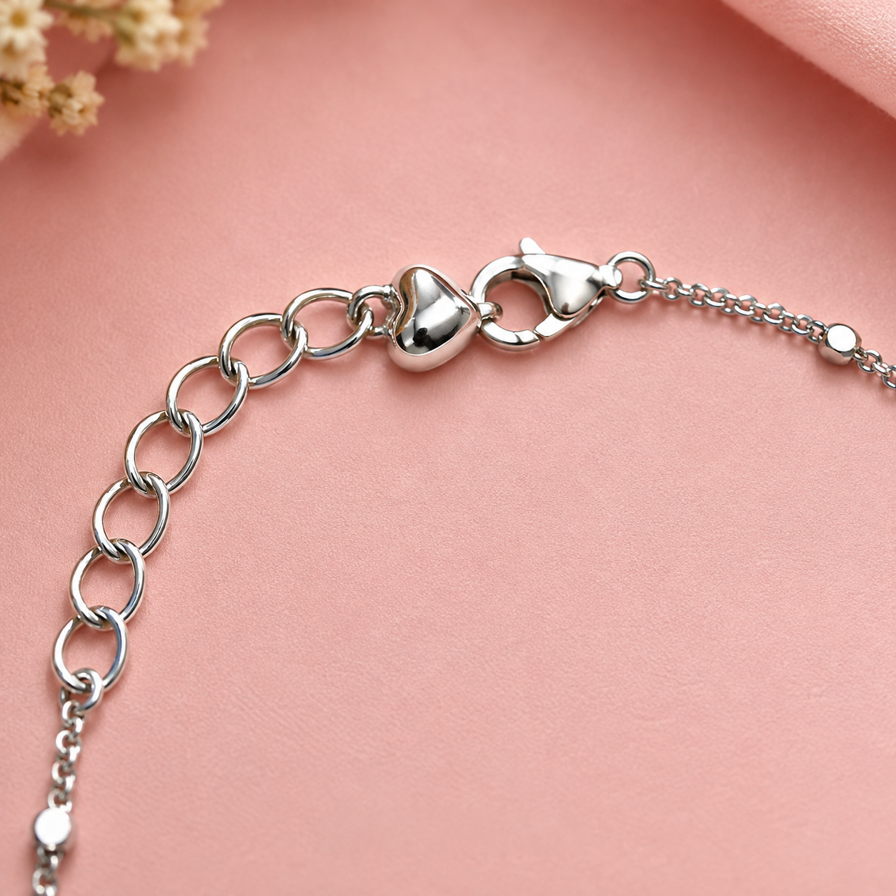 Dainty Bloom 925 Silver Anklet (Single)