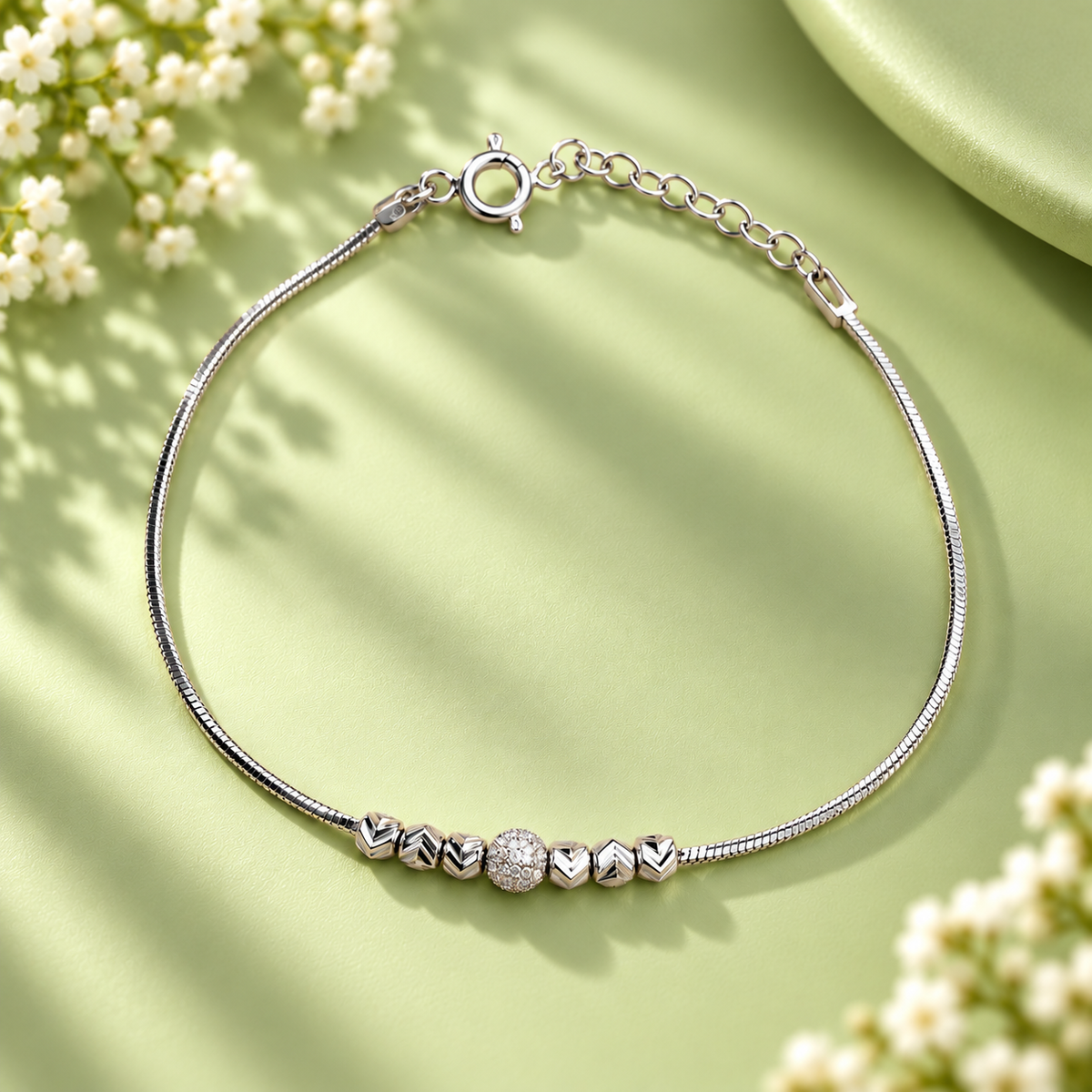 Taravya Celestial Charm 925 Silver Bracelet