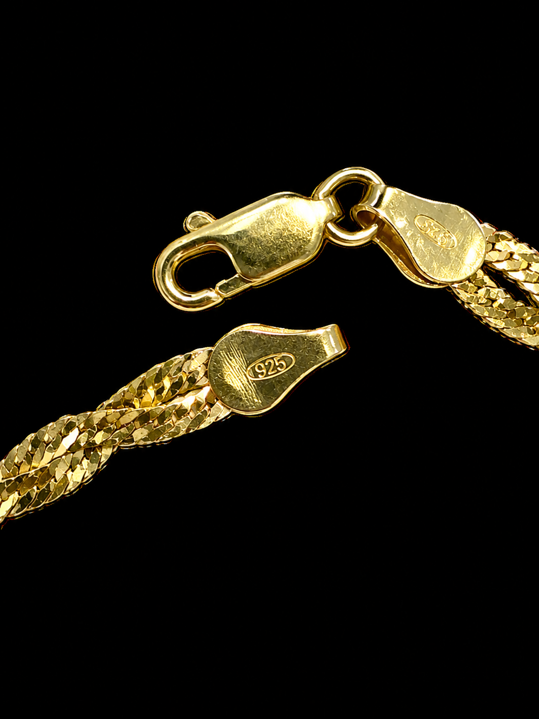 Golden Twisted Weave Kids Anklet(Single)