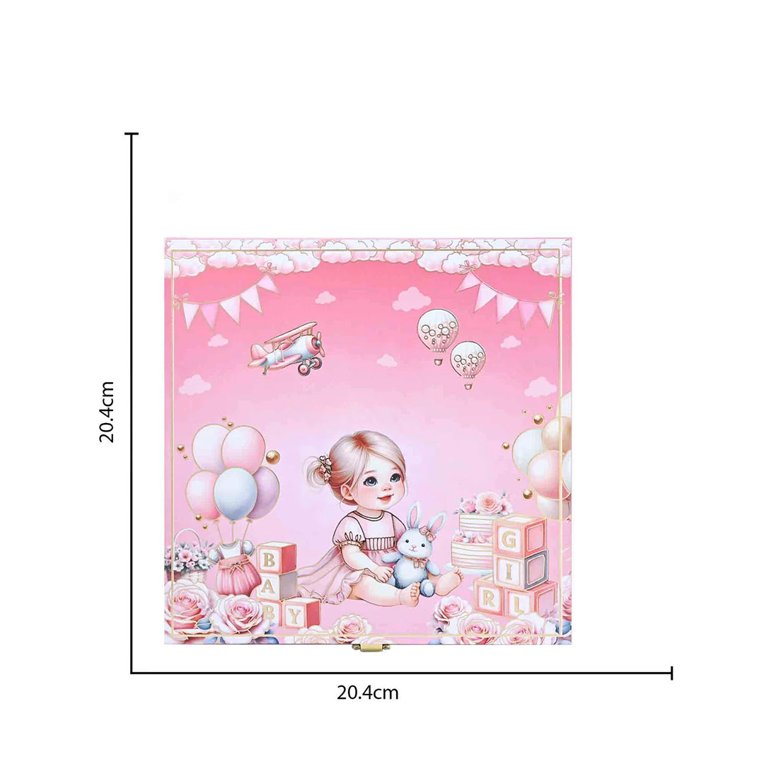 999 Silver Musical Baby Girl Coin Box (5 Coins)