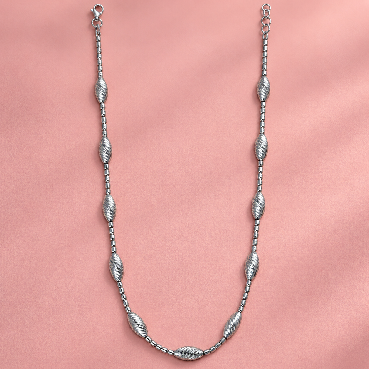 Aurora Beaded 925 Sterling Silver Necklace