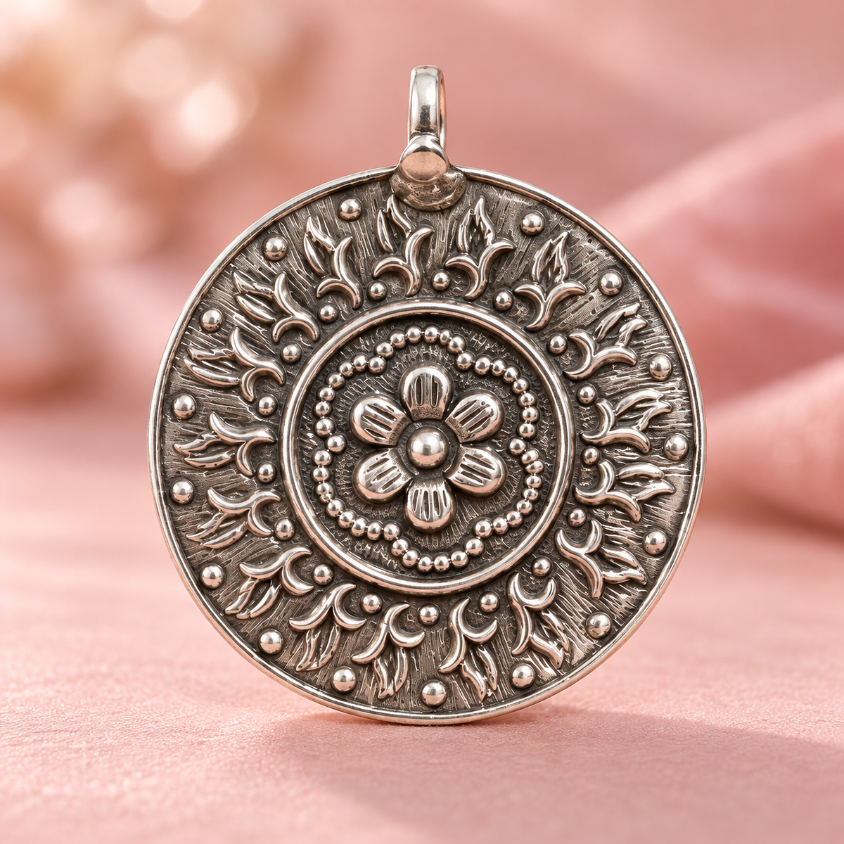 Taravya Floral Mandala Heritage Pendant Taravya