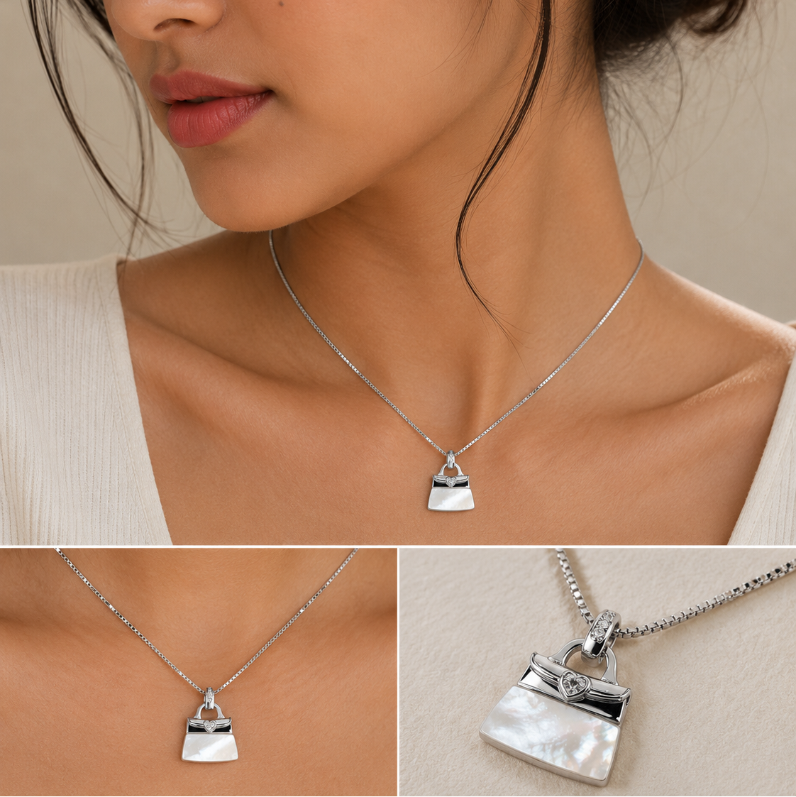 The Jetsetter Purse Pendant and Chain