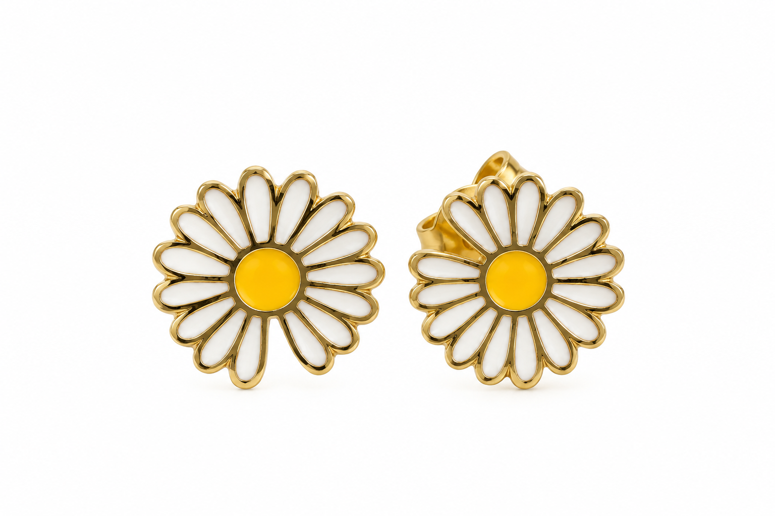 Flower Bloom 925 Silver Earrings & Chain Pendant Set