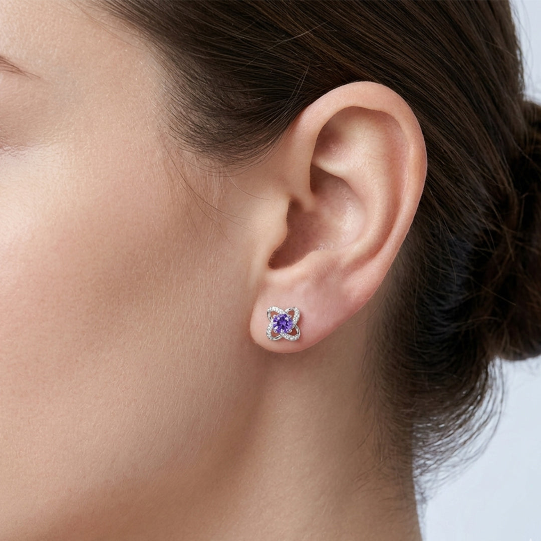 Amora Silver Bloom Studs