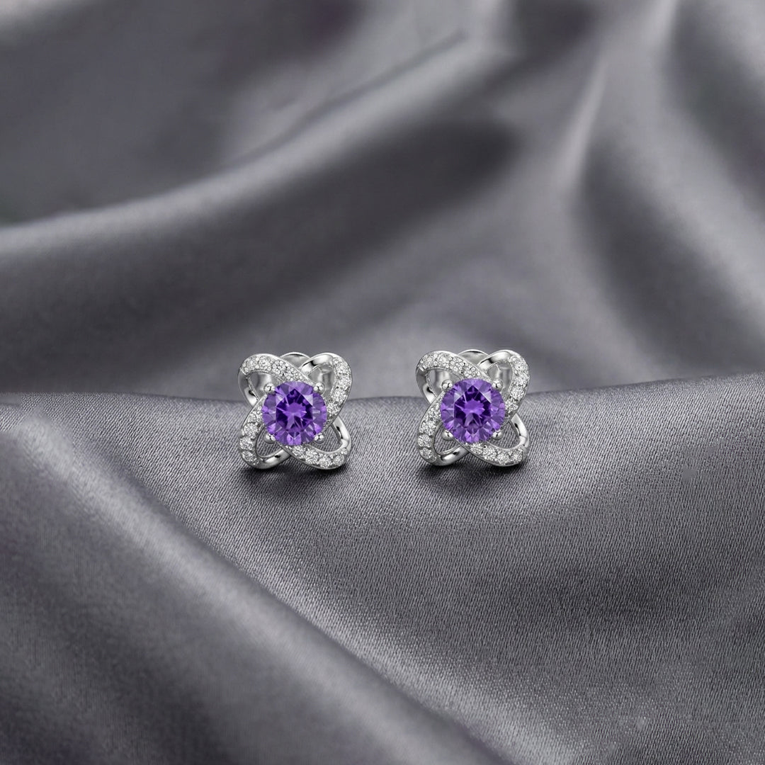 Amora Silver Bloom Studs