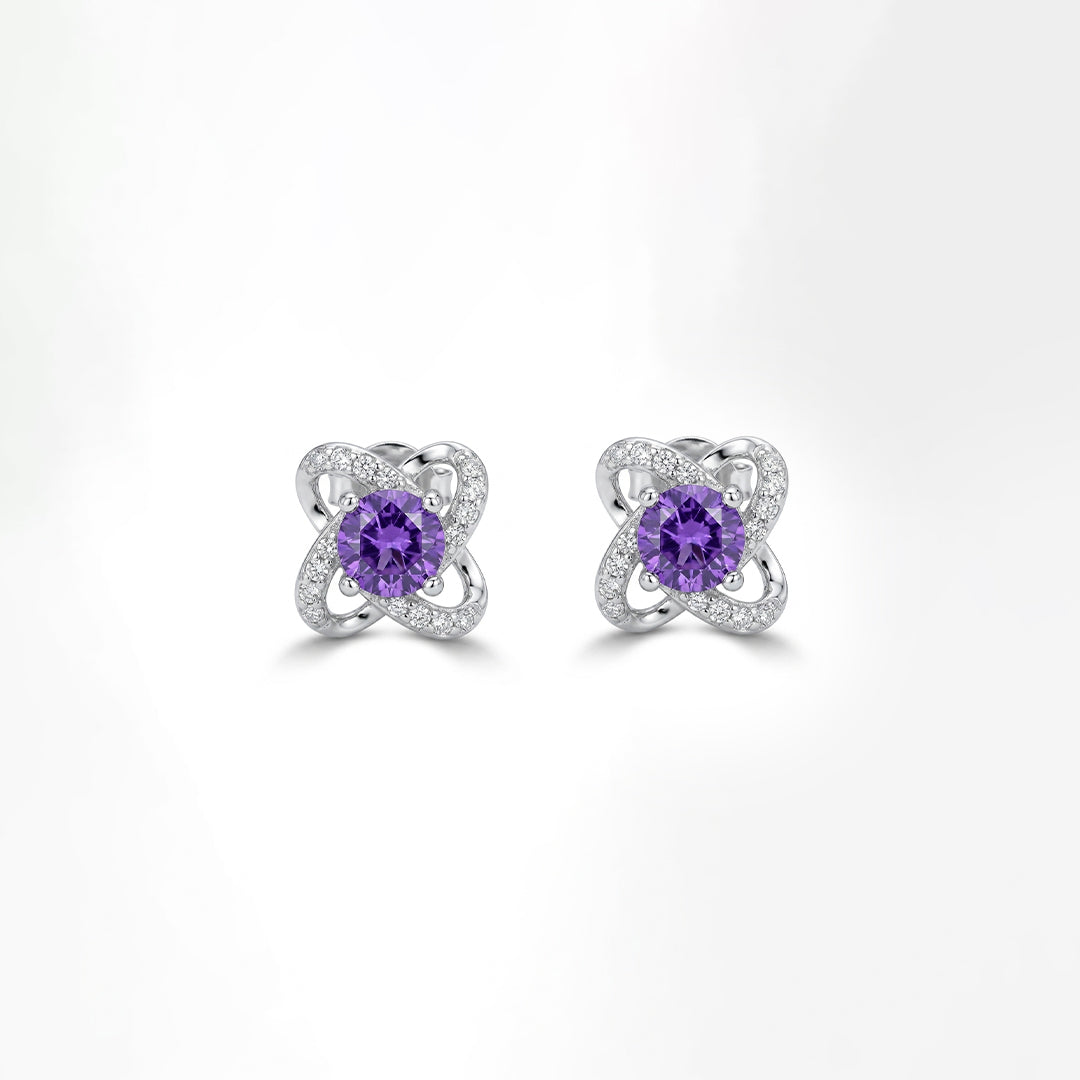 Amora Silver Bloom Studs