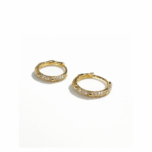 Aurelia Textured Gold Hoops