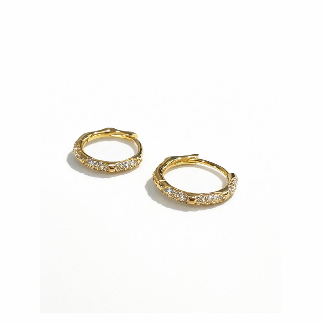 Aurelia Textured Gold Hoops