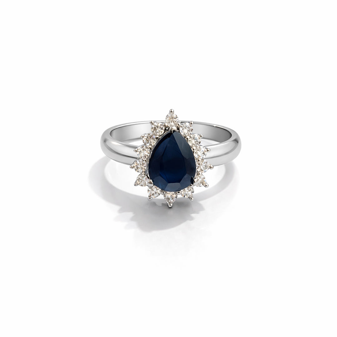Azure Drop Ring