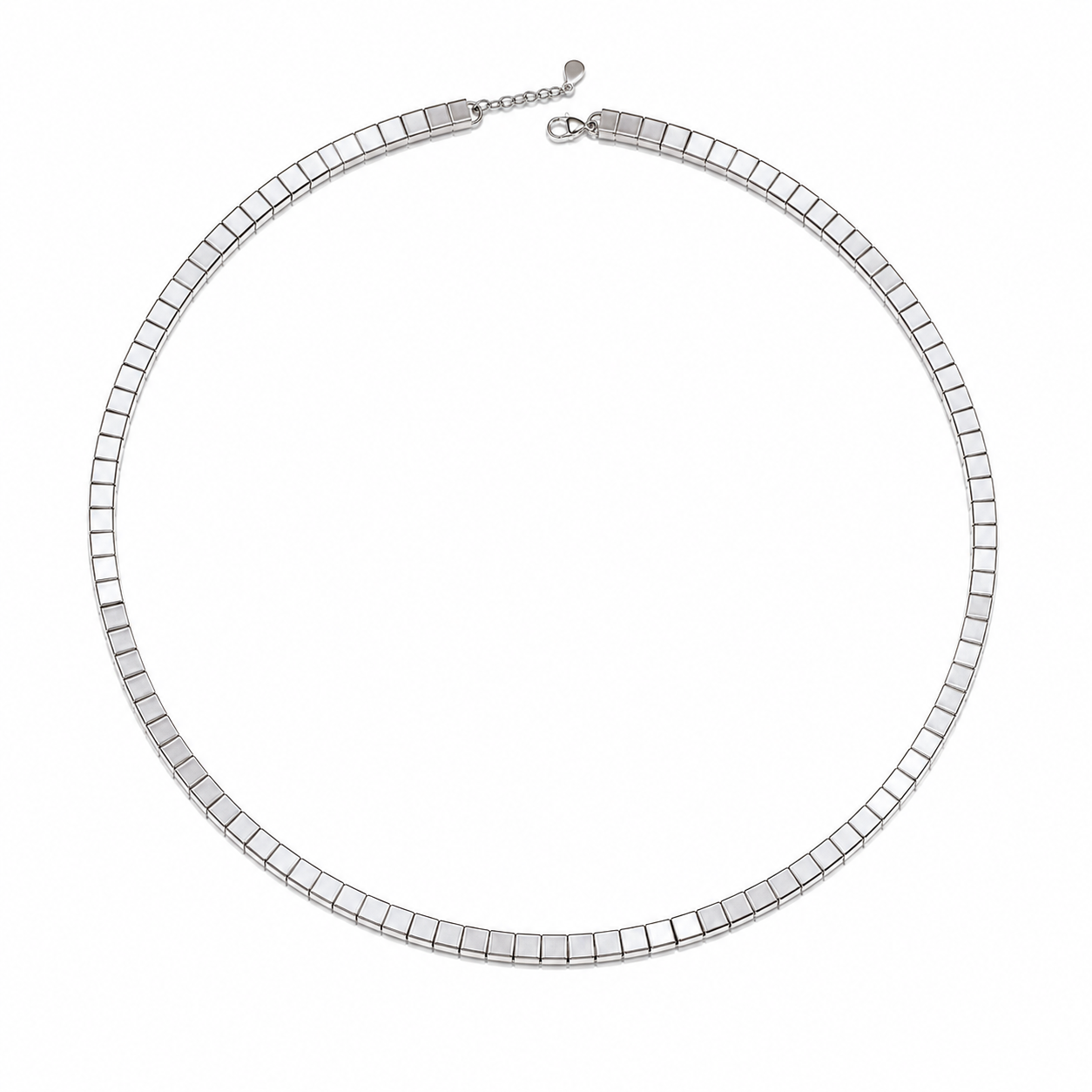 Classic 925 Sterling Silver Tennis Necklace