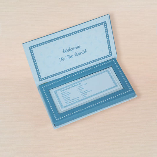 Baby Boy Gifting Box 3-gram 999 Purity Silver Coin Taravya