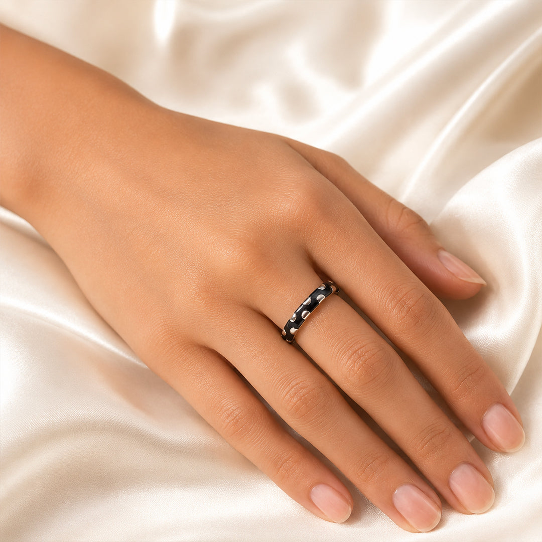 Midnight Mosaic Ring