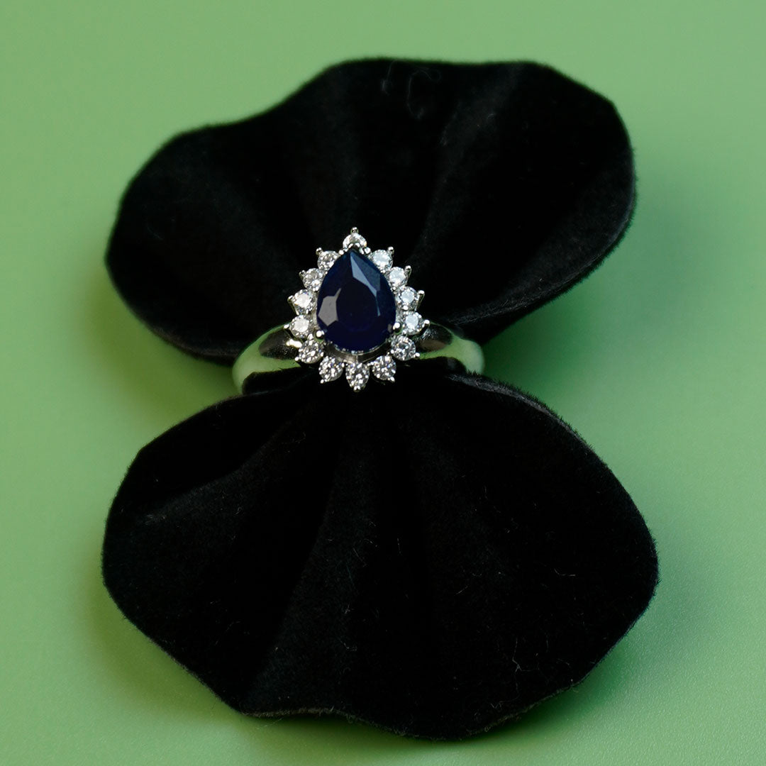 Azure Drop Ring