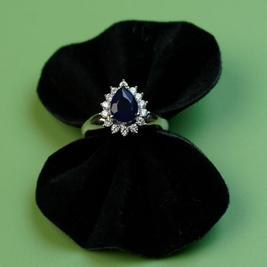 Azure Drop Ring