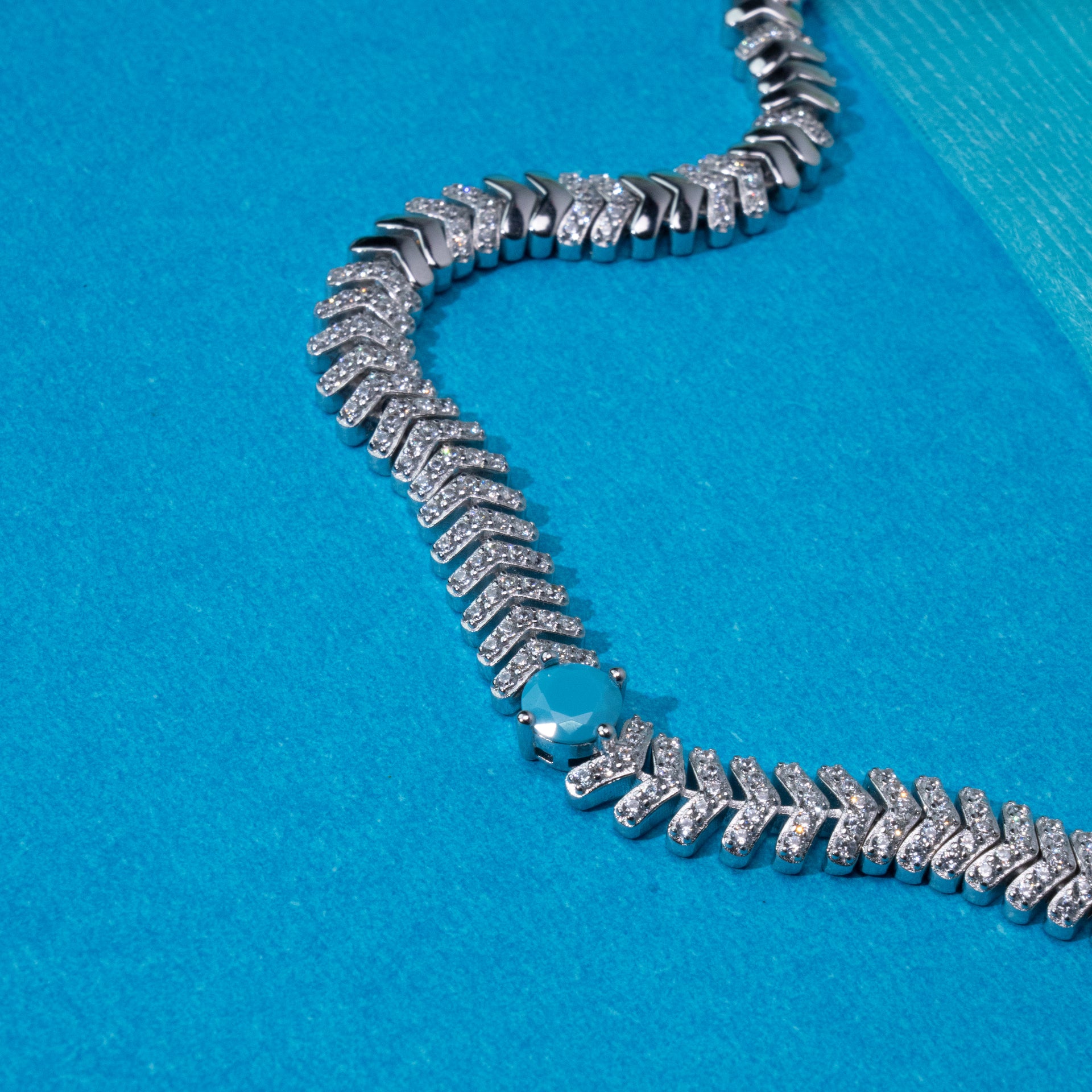 Aura Stone Pure 925 Silver Necklace