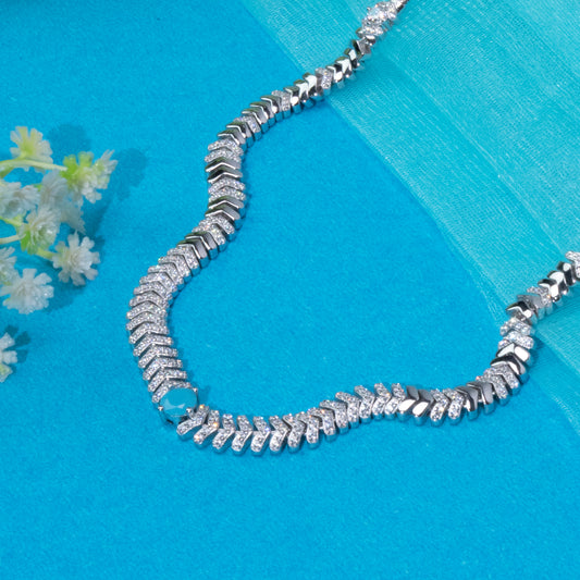 Aura Stone Pure 925 Silver Necklace