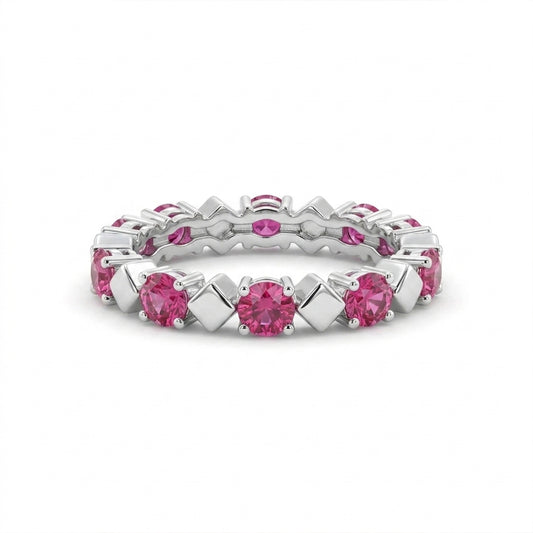 Blush Halo  Eternity Band