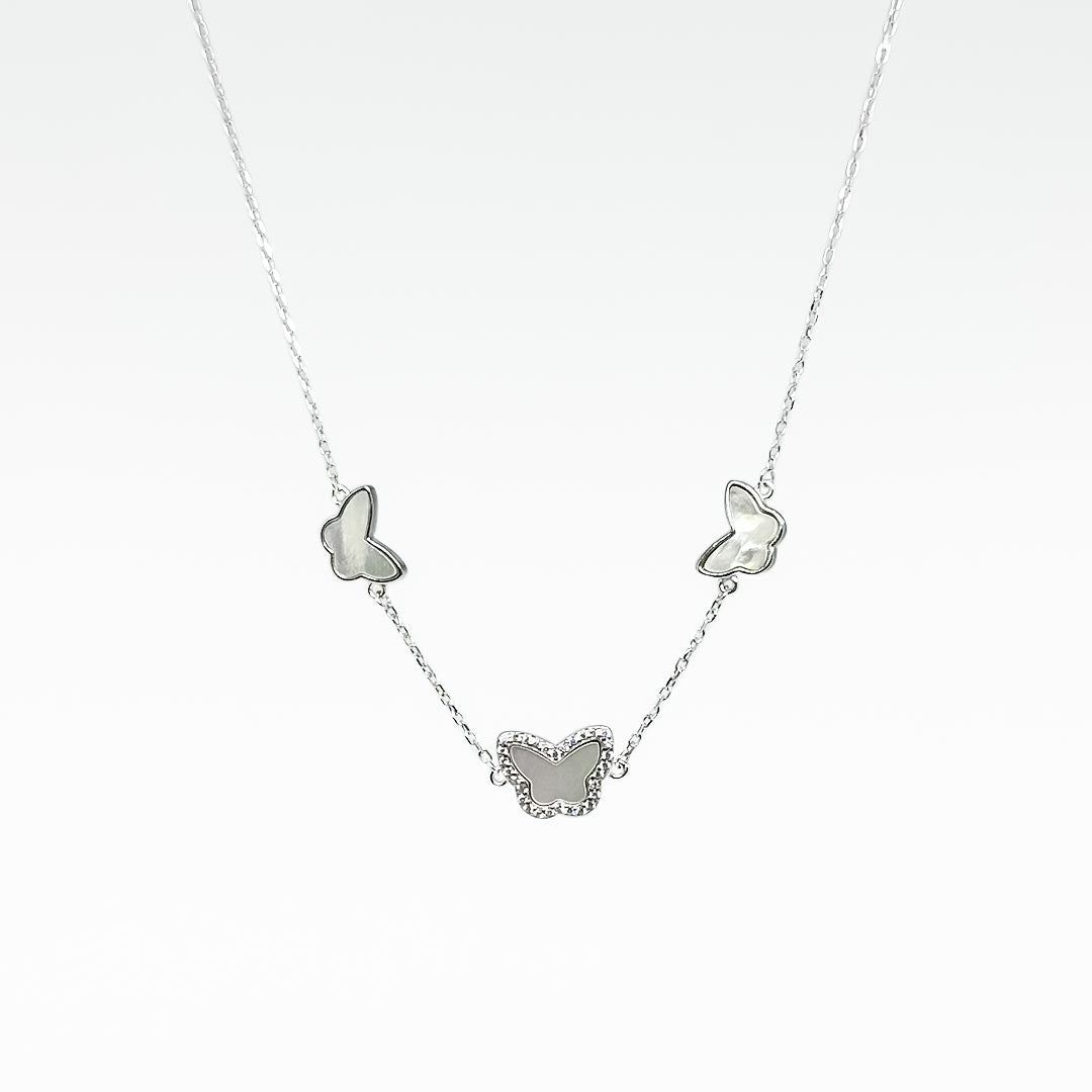Butterfly Necklace Pure 925 Silver