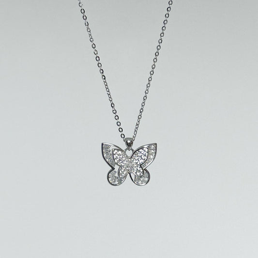 Fluttering Grace Necklace Pure 925 Silver