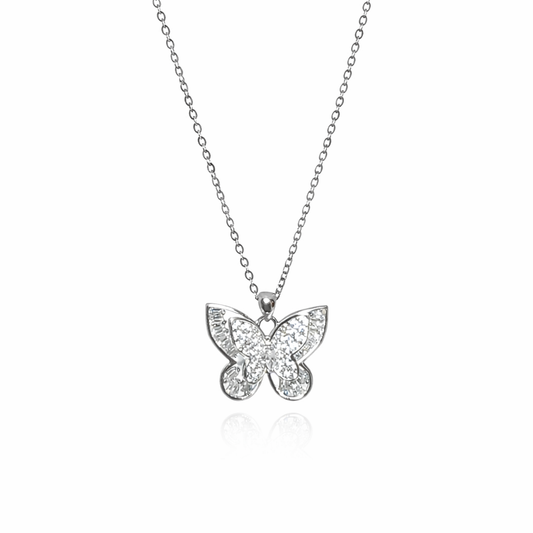 Fluttering Grace Necklace Pure 925 Silver