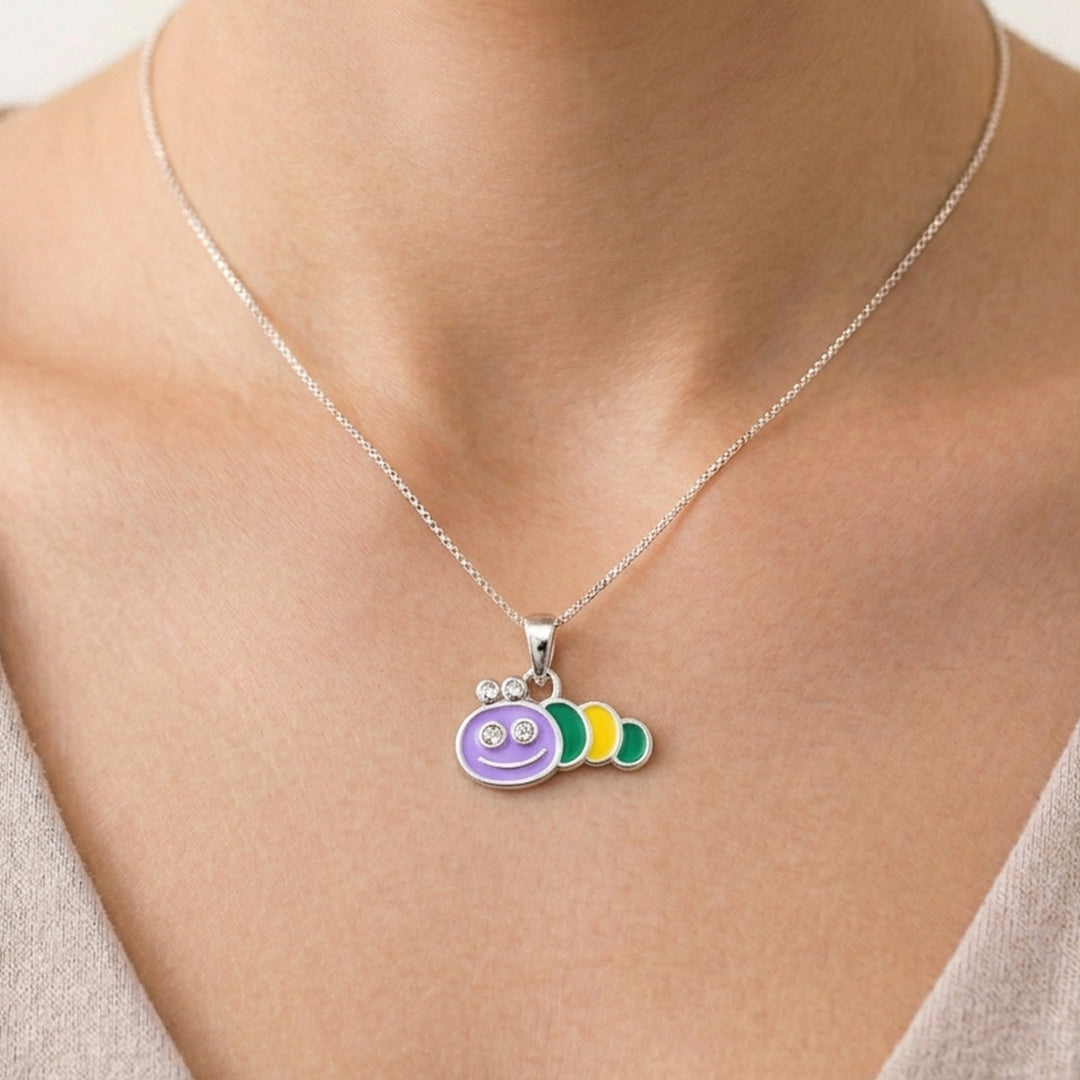 Caterpillar Kids Charm Pendant
