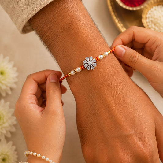Sparkle Bloom Rakhi