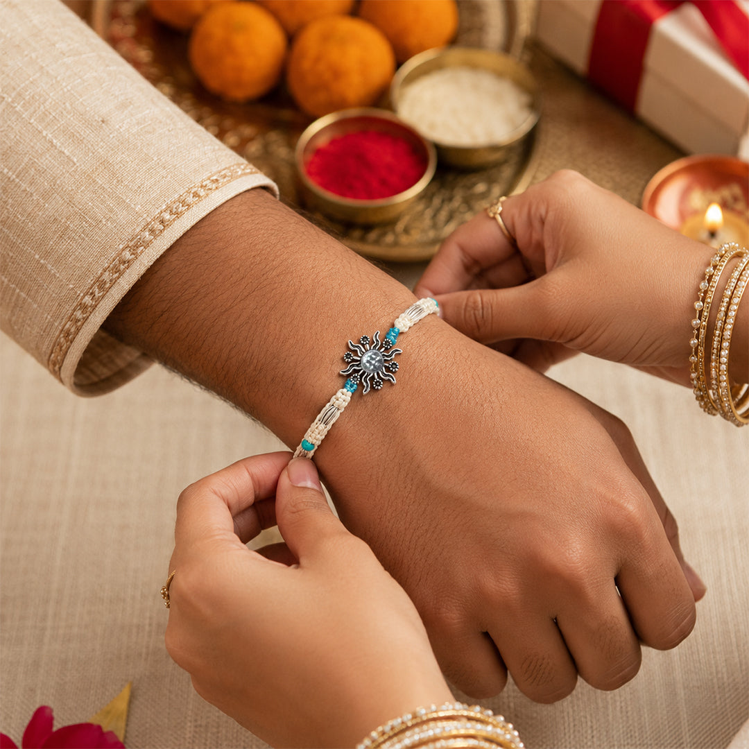 Chandra Silver Rakhi