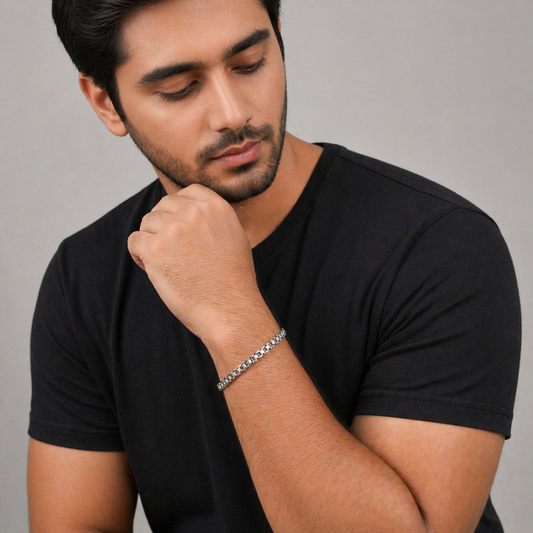 Titan Link Silver Bracelet