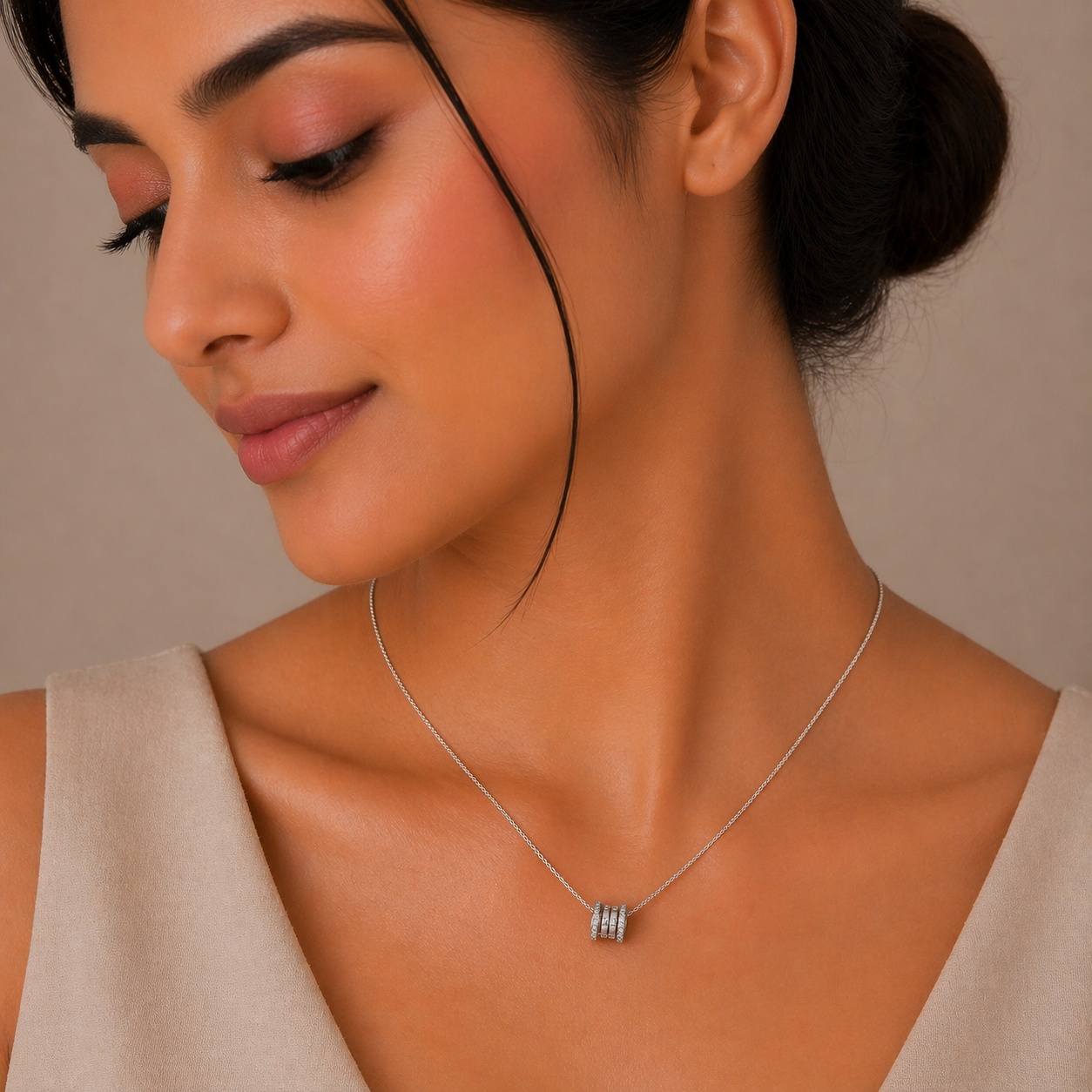 Eternal Hoops Necklace