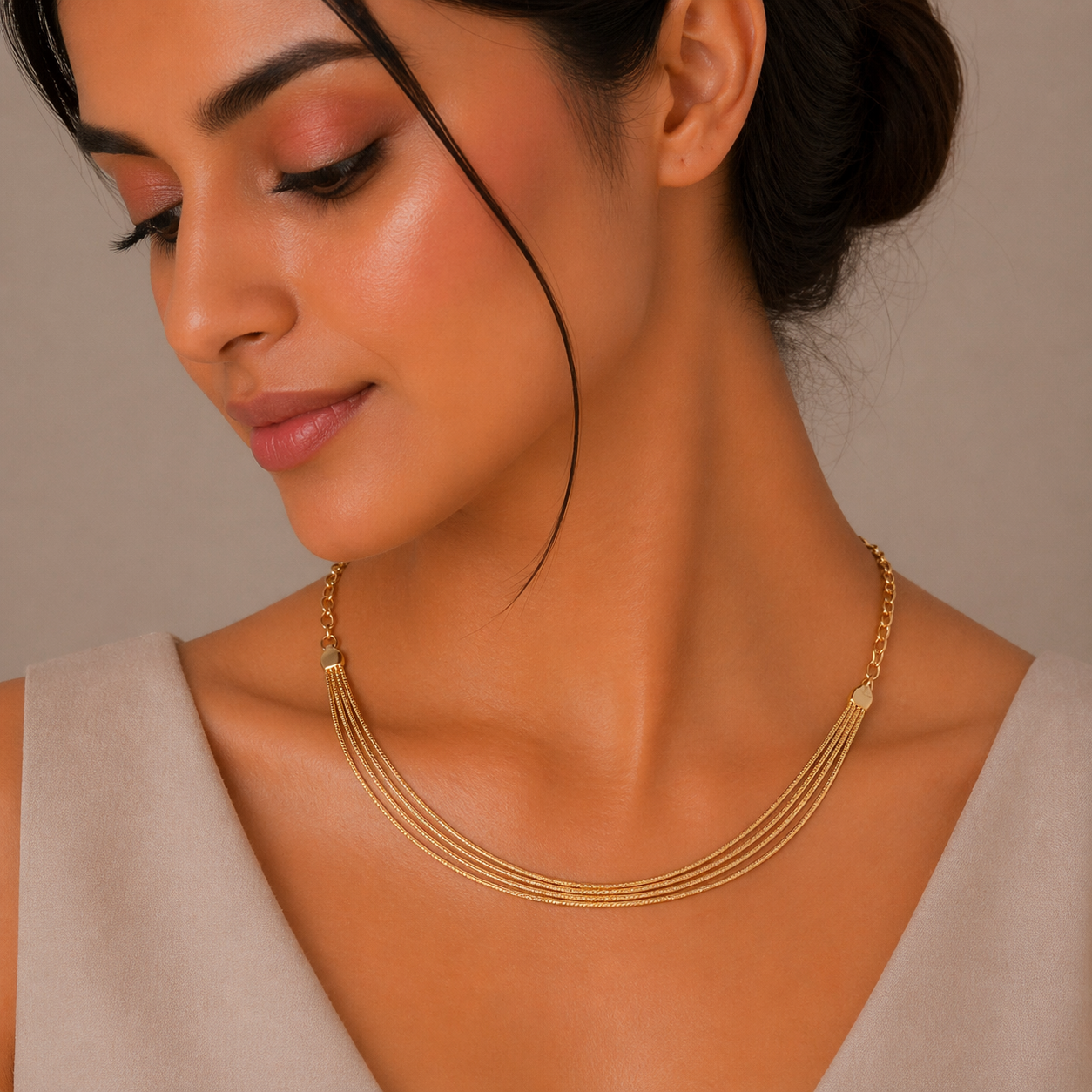 Aurelia Gold-Plated 925 Silver Hasli Necklace