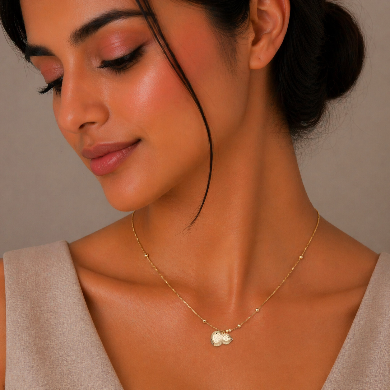 Silver Shubh Kalash Necklace