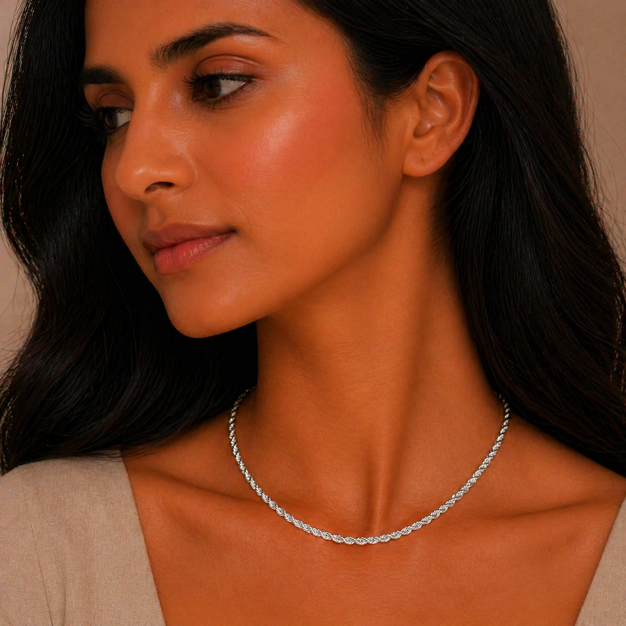 Heavy Twist Silver Chain