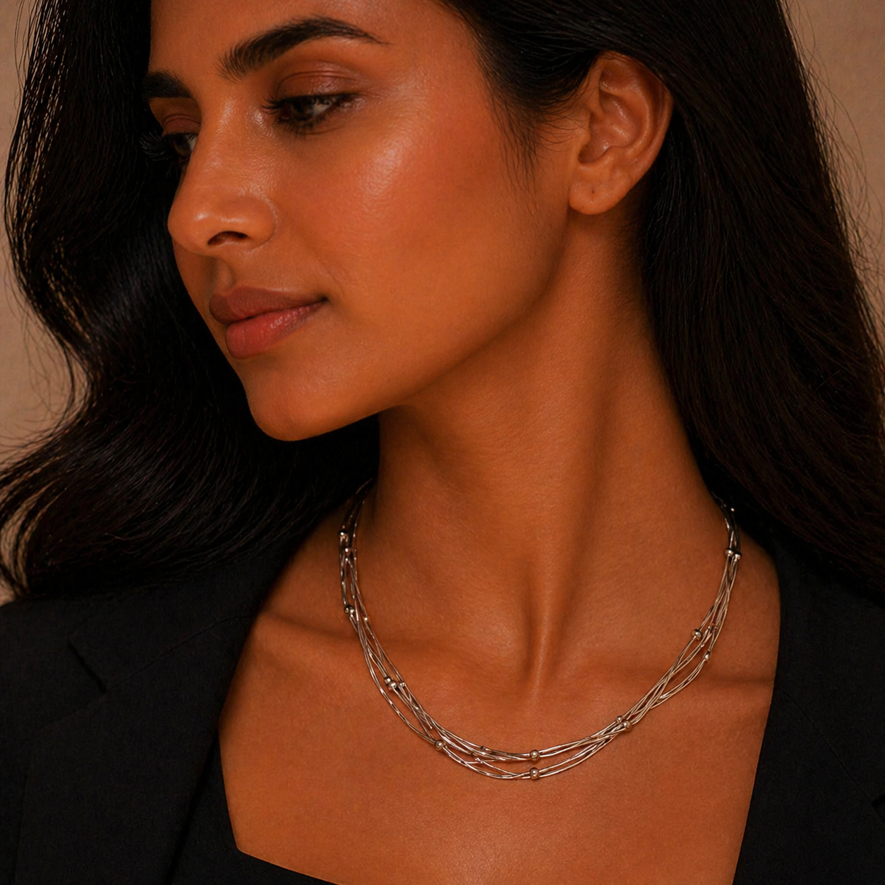 Italian Four Layer Chain Pure 925 Silver