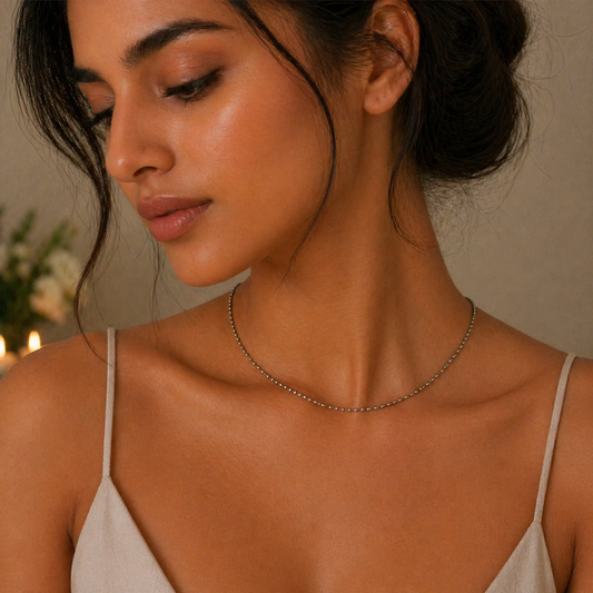 Milano Silk Beaded Chain