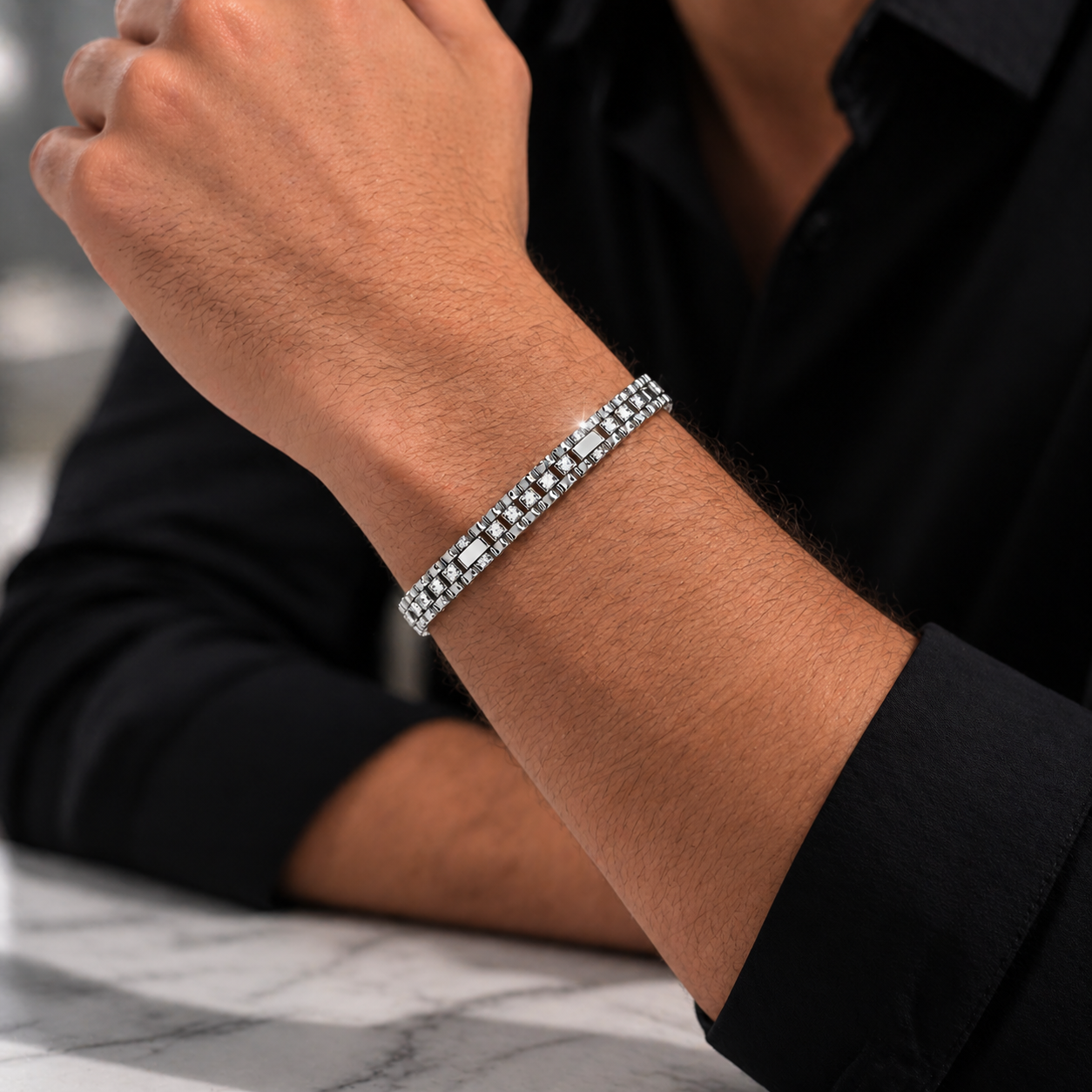 Valor Men's Silver Bracelet