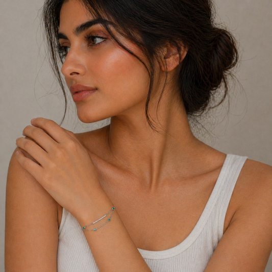 Verde Luxe Double Layer Bracelet