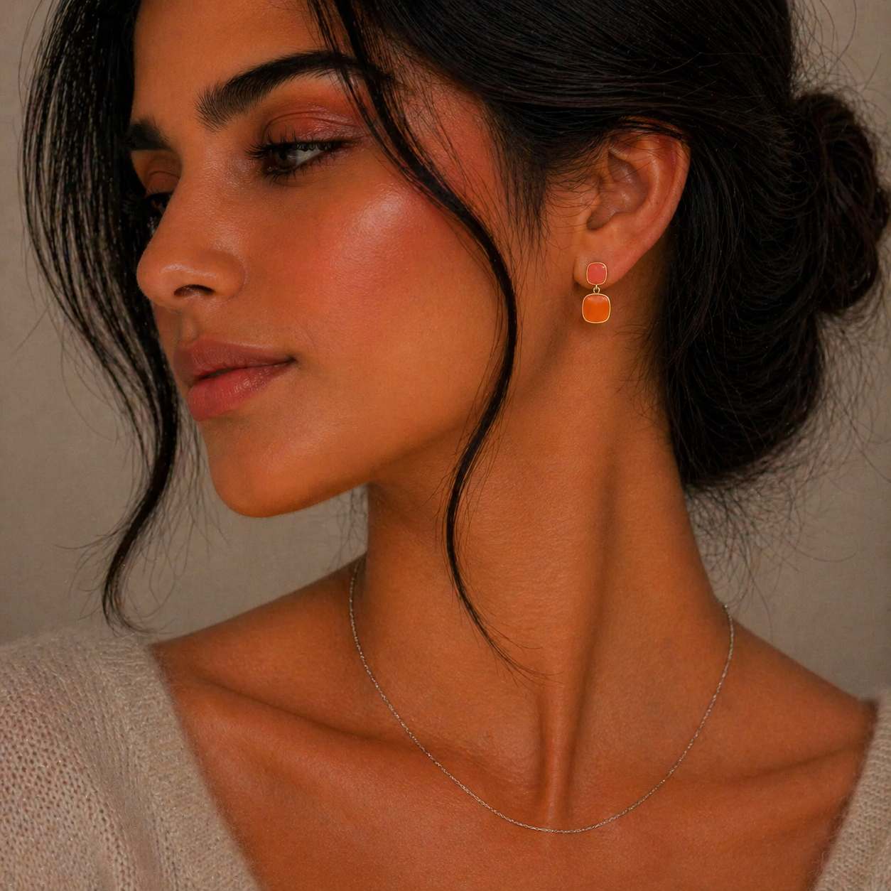 Orange Candy Earrings