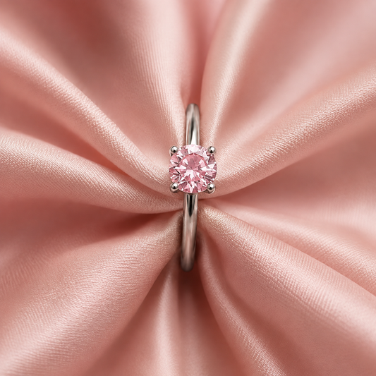 Rose Elegance Solitaire Ring