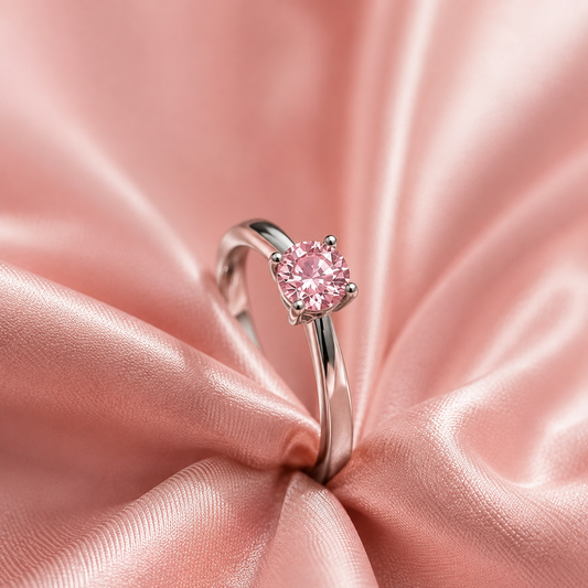 Rose Elegance Solitaire Ring