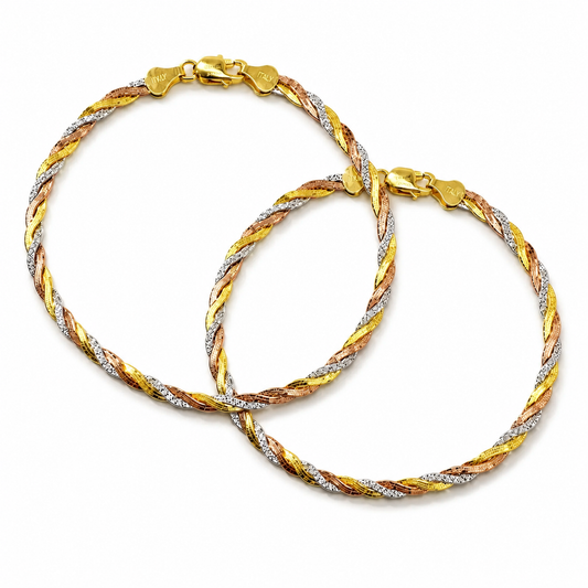 Italian Tricolour  Designer Anklet (Single)