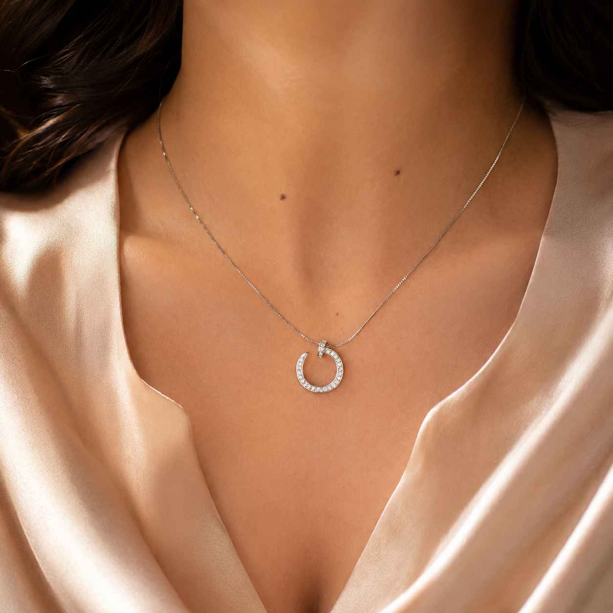 Luna Spark Pendant Necklace