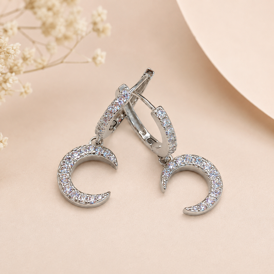 Moon Drop Hoops