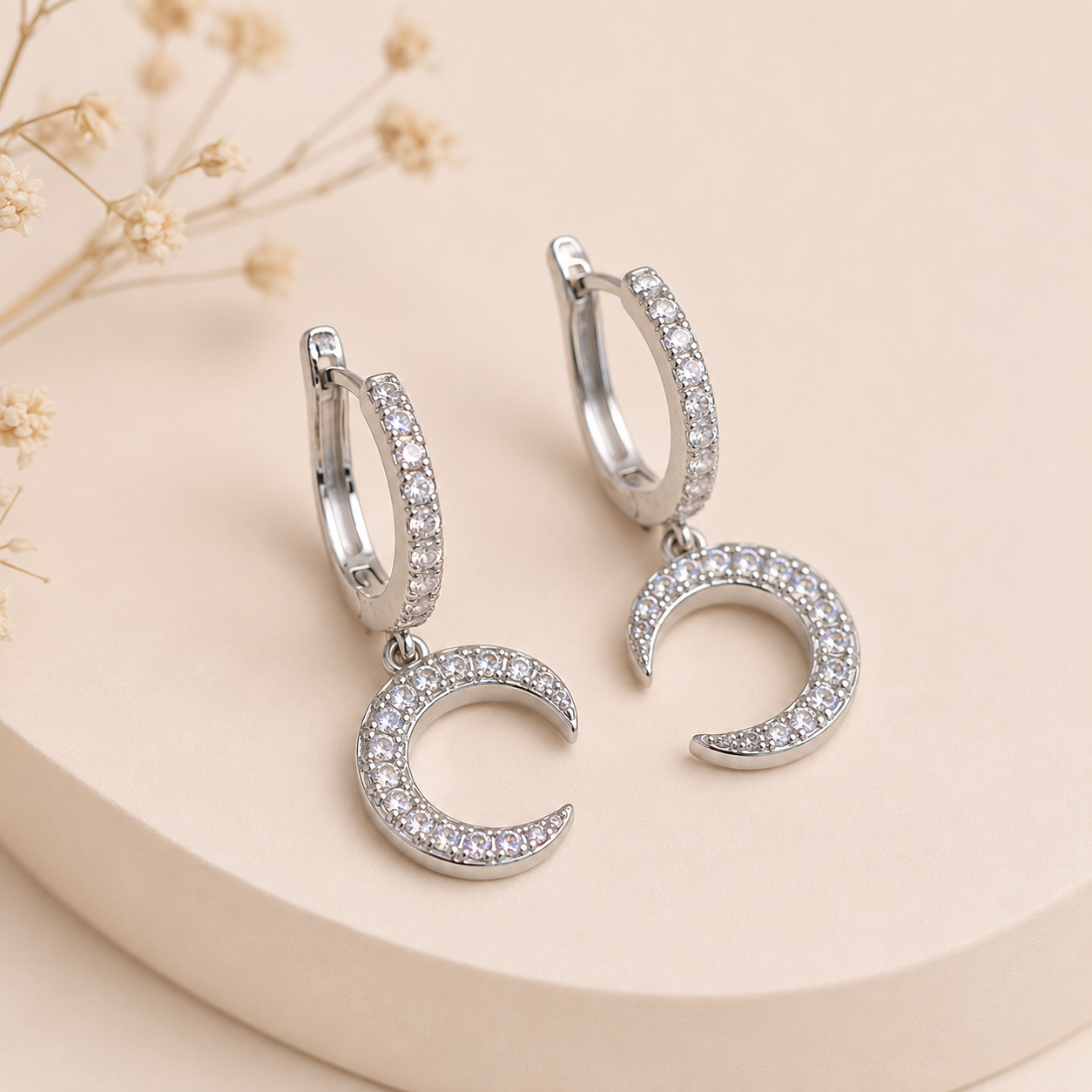 Moon Drop Hoops
